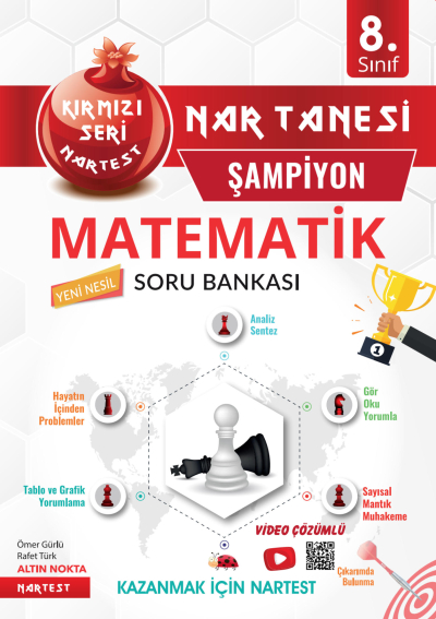 8. Sınıf Nar Tanesi Son Prova Matematik Soru Bankası Nartest Yayınları Fotokopi GO - Tüm Sınavlarda Daha İleriye
