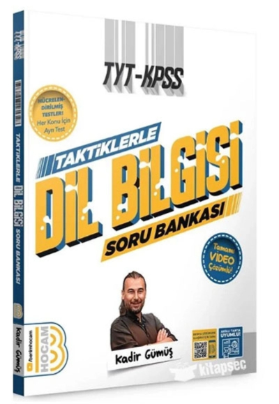 TAKTİKLERLE DİL BİLGİSİ TAMAMI VİDEO ÇÖZÜMLÜ SORU BANKASI Fotokopi GO - Tüm Sınavlarda Daha İleriye