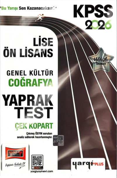 2026 KPSS Lise Ön Lisans Genel Kültür Coğrafya Çek Kopart Yaprak Test Yargı Yayınları Fotokopi GO - Tüm Sınavlarda Daha İleriye
