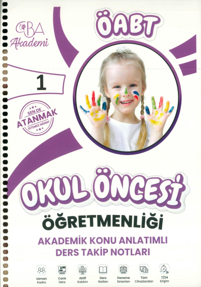 ÖABT OKUL ÖNCESİ ÖĞRETMENLİĞİ AKADEMİK KONU ANLATIMLI DERS TAKİP NOTLARI 1. KİTAP Fotokopi GO - Tüm Sınavlarda Daha İleriye
