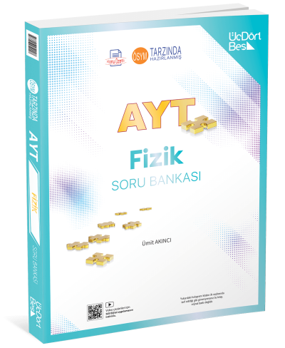 2025 AYT Fizik Soru Bankası Üç Dört Beş Yayınları Fotokopi GO - Tüm Sınavlarda Daha İleriye