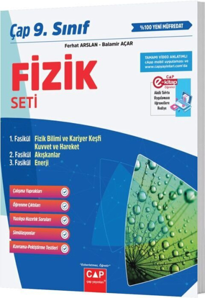 Çap Yayınları 9. Sınıf Fizik Fasikülleri Fotokopi GO - Tüm Sınavlarda Daha İleriye