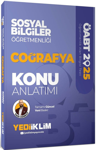 2025 ÖABT Sosyal Bilgiler Öğretmenliği Coğrafya Konu Anlatımı Yediiklim Yayınları Fotokopi GO - Tüm Sınavlarda Daha İleriye