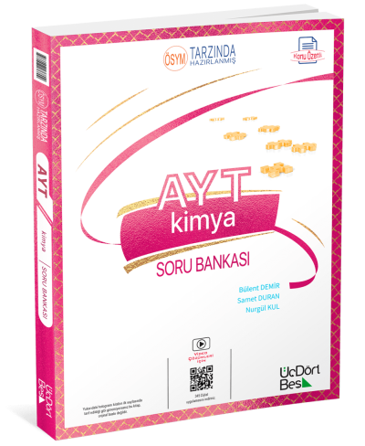 2025 AYT Kimya Konu Özetli Soru Bankası Üç Dört Beş Yayınları Fotokopi GO - Tüm Sınavlarda Daha İleriye