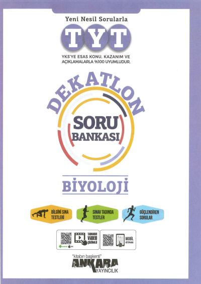 TYT BİYOLOJİ DEKATLON SORU BANKASI Fotokopi GO - Tüm Sınavlarda Daha İleriye