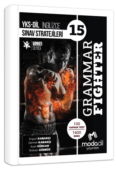 GRAMMAR FIGHTER SINAV STRATEJİLERİ 15 100 YAPRAK TEST 1600 SORU Fotokopi GO - Tüm Sınavlarda Daha İleriye