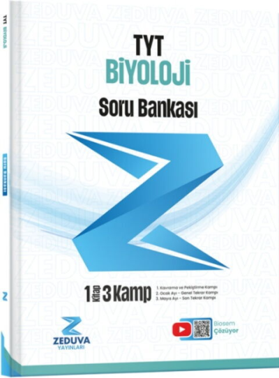 Biosem TYT Biyoloji 1 Kitap 3 Kamp Soru Bankası Zeduva Yayınları Fotokopi GO - Tüm Sınavlarda Daha İleriye