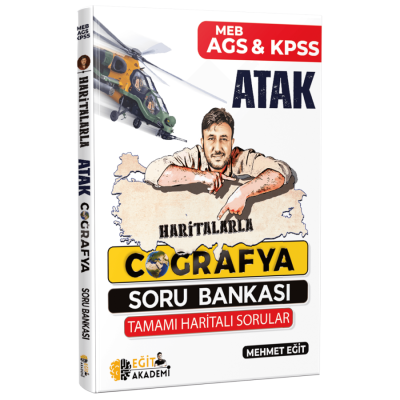 2025 MEB AGS KPSS Haritalarla Atak Coğrafya Soru Bankası Eğit Akademi Fotokopi GO - Tüm Sınavlarda Daha İleriye