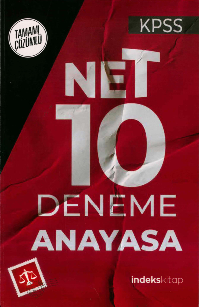 NET 10 ANAYASA TAMAMI ÇÖZÜMLÜ DENEME Fotokopi GO - Tüm Sınavlarda Daha İleriye
