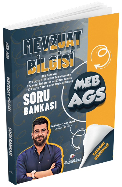 2026 MEB-AGS Mevzuat Bilgisi Soru Bankası Çözümlü - Taşkıner Yalman Dizgi Kitap Fotokopi GO - Tüm Sınavlarda Daha İleriye