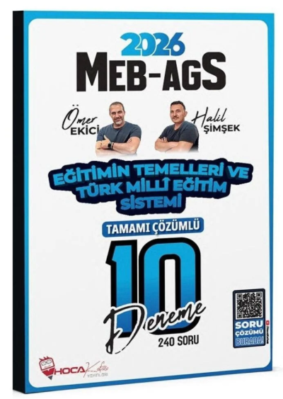 2026 MEB-AGS Eğitimin Temelleri ve Türk Milli Eğitim Sistemi 10 Deneme Çözümlü Hoca Kafası Yayınları Fotokopi GO - Tüm Sınavlarda Daha İleriye