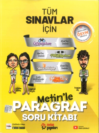 Tüm Sınavlar İçin Paragraf Soru Kitabı Metin Yayınları Fotokopi GO - Tüm Sınavlarda Daha İleriye