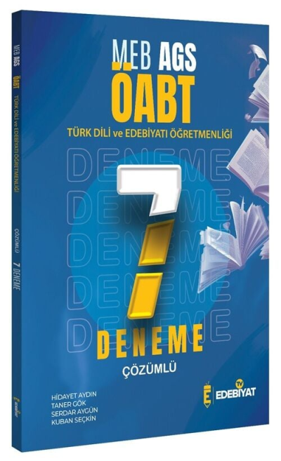 2025 ÖABT MEB-AGS Türk Dili Edebiyatı Öğretmenliği 7 Deneme Çözümlü Edebiyat TV Yayınları Fotokopi GO - Tüm Sınavlarda Daha İleriye