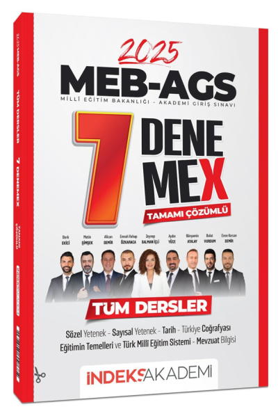 2025 MEB-AGS Tüm Dersler 7 DenemeX Çözümlü İndeks Akademi Yayıncılık Fotokopi GO - Tüm Sınavlarda Daha İleriye