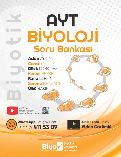 AYT Biyoloji Soru Bankası Biyotik Yayınları Fotokopi GO - Tüm Sınavlarda Daha İleriye