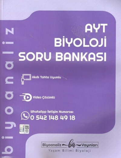 AYT Biyoloji Soru Bankası Biyoanaliz Yayınları Fotokopi GO - Tüm Sınavlarda Daha İleriye