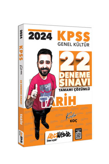 2024 KPSS GK Tarih Tamamı Çözümlü 22 Deneme Sınavı HocaWebde Yayınları Fotokopi GO - Tüm Sınavlarda Daha İleriye