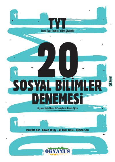 TYT Sosyal Bilimler 20 Denemeleri Okyanus Yayınları Fotokopi GO - Tüm Sınavlarda Daha İleriye
