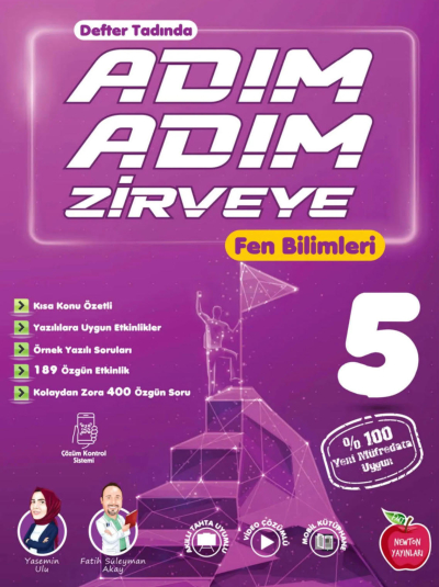 5. Sınıf Adım Adım Fen Bilimleri Newton Yayınları Fotokopi GO - Tüm Sınavlarda Daha İleriye