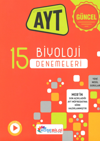 AYT 15 Biyoloji Denemeleri Fotokopi GO - Tüm Sınavlarda Daha İleriye