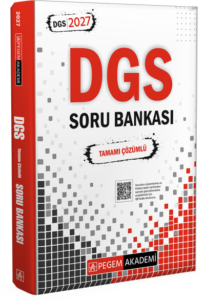 2027 DGS Tamamı Çözümlü Soru Bankası Pegem Akademi Fotokopi GO - Tüm Sınavlarda Daha İleriye