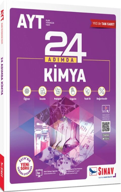 AYT Kimya 24 Adımda Konu Anlatımlı Soru Bankası Sınav Dergisi Yayınları Fotokopi GO - Tüm Sınavlarda Daha İleriye