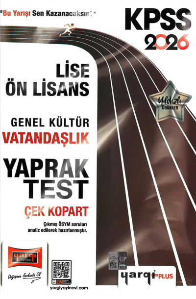 2026 KPSS Lise Ön Lisans Genel Kültür Vatandaşlık Çek Kopart Yaprak Test Yargı Yayınları Fotokopi GO - Tüm Sınavlarda Daha İleriye