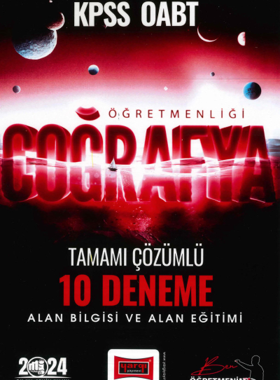 COĞRAFYA ÖĞRETMENLİĞİ TAMAMI ÇÖZÜMLÜ 10 DENEME ALAN BİLGİSİ-ALAN EĞİTİMİ Fotokopi GO - Tüm Sınavlarda Daha İleriye