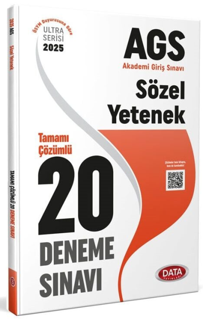 2025 AGS Sözel Yetenek Tamamı Çözümlü 20 Deneme Sınavı Data Yayınları Fotokopi GO - Tüm Sınavlarda Daha İleriye
