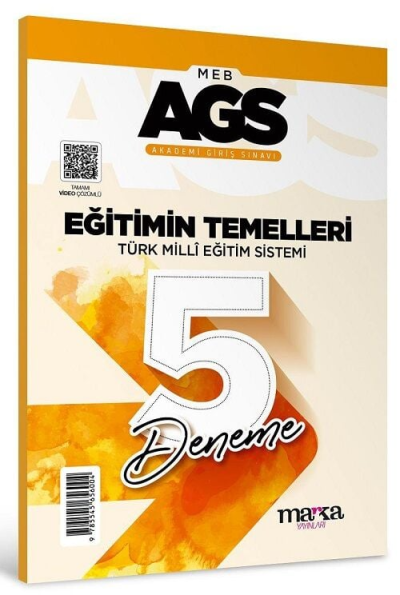 2025 MEB AGS Eğitimin Temelleri Türk Milli Eğitim Sistemi 5 Deneme Tamamı Video Çözümlü Marka Yayınları Fotokopi GO - Tüm Sınavlarda Daha İleriye