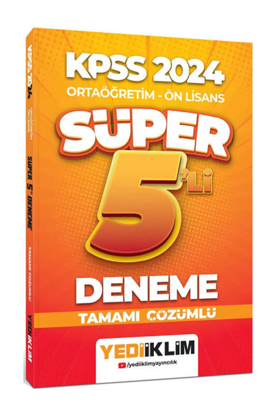 Ortaöğretim Ön Lisans Süper 5li Deneme Tamamı Çözümlü Fotokopi GO - Tüm Sınavlarda Daha İleriye