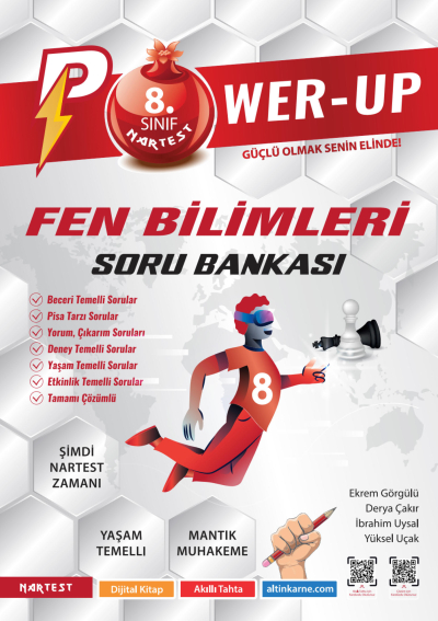 8. Sınıf Power-Up Fen Bilimleri Soru Bankası Nartest Yayınları
