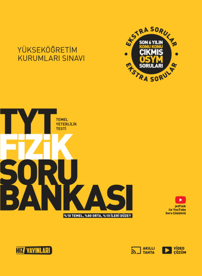 TYT Fizik Soru Bankası Hız Yayınları Fotokopi GO - Tüm Sınavlarda Daha İleriye