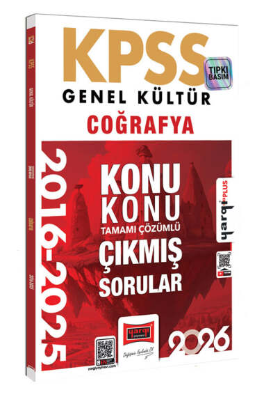2026 KPSS Genel Kültür Coğrafya 2016-2025 Konu Konu Tamamı Çözümlü Çıkmış Sorular Yargı Yayınları Fotokopi GO - Tüm Sınavlarda Daha İleriye