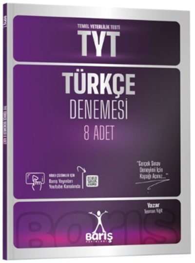 TYT Türkçe Denemesi 8 Adet Barış Çelenk Fotokopi GO - Tüm Sınavlarda Daha İleriye
