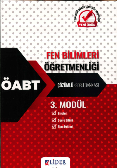 FEN BİLİMLERİ ÖĞRETMENLİĞİ ÇÖZÜMLÜ SORU BANKASI (BİYOLOJİ-ÇEVRE BİLİMİ-ALAN EĞİTİMİ) 3. MODÜL Fotokopi GO - Tüm Sınavlarda Daha İleriye