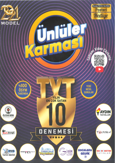TYT 10 Farklı Yayın 10 Deneme 2021 Fotokopi GO - Tüm Sınavlarda Daha İleriye