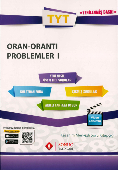 TYT ORAN ORANTI PROBLEMLER 1 SORU KİTAPÇIĞI Fotokopi GO - Tüm Sınavlarda Daha İleriye