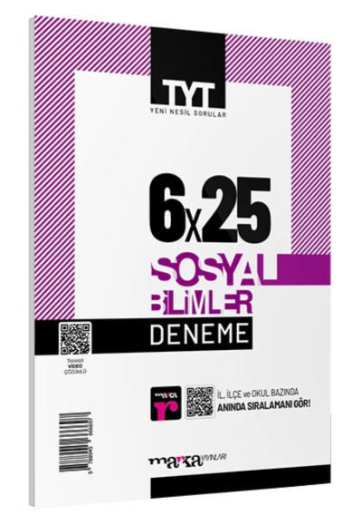 2024 TYT Sosyal Bilimler 6 Deneme Tamamı Video Çözümlü Fotokopi GO - Tüm Sınavlarda Daha İleriye