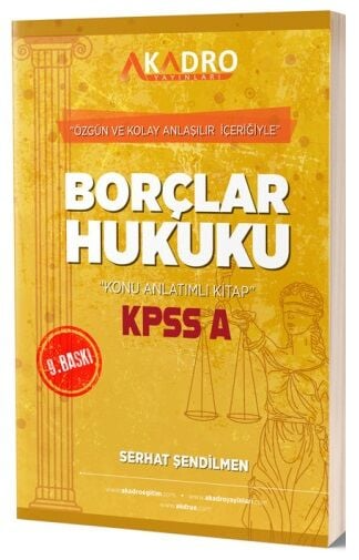 A Kadro Yayınları KPSS A Grubu Borçlar Hukuku Konu Anlatımlı Fotokopi GO - Tüm Sınavlarda Daha İleriye