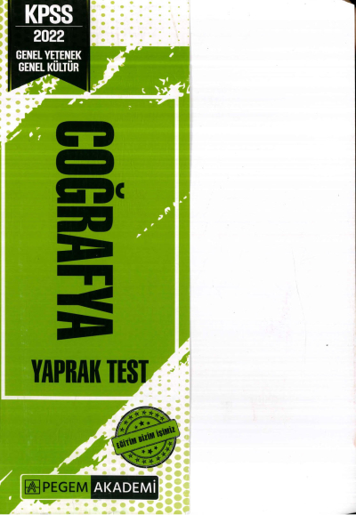 COĞRAFYA YAPRAK TEST Fotokopi GO - Tüm Sınavlarda Daha İleriye