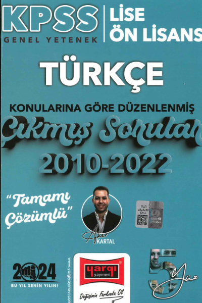 TÜRKÇE KONULARINA GÖRE DÜZENLENMİŞ 2010-2022 ÇIKMIŞ SORULAR TAMAMI ÇÖZÜMLÜ Fotokopi GO - Tüm Sınavlarda Daha İleriye