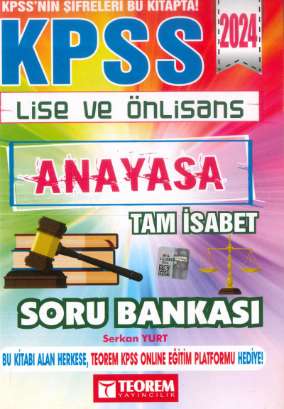ANAYASA TAM İSABET SORU BANKASI Fotokopi GO - Tüm Sınavlarda Daha İleriye