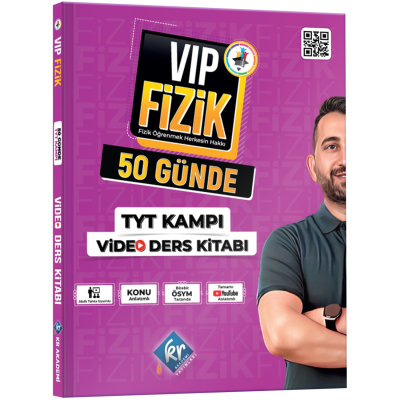 VİP Fizik 50 Günde TYT Kampı Video Ders Kitabı Fotokopi GO - Tüm Sınavlarda Daha İleriye