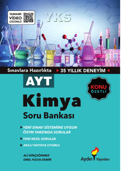 AYT Kimya Konu Özetli Soru Bankası Tamamı Video Çözümlü Aydın Yayınları Fotokopi GO - Tüm Sınavlarda Daha İleriye