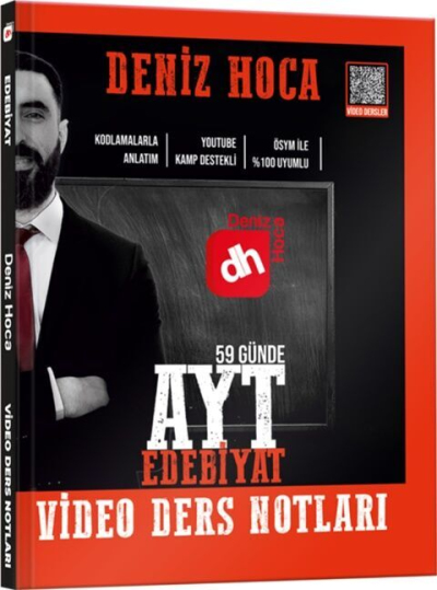 Deniz Hoca 59 Günde AYT Edebiyat Video Ders Notlar Kr Akademi Yayınları Fotokopi GO - Tüm Sınavlarda Daha İleriye