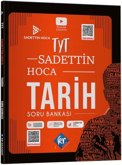 Sadettin Hoca TYT Tarih Soru Bankası KR Akademi Fotokopi GO - Tüm Sınavlarda Daha İleriye