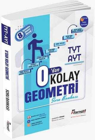 Alternatif Yayınları TYT-AYT 0'dan Kolay Geometri Soru Bankası Fotokopi GO - Tüm Sınavlarda Daha İleriye