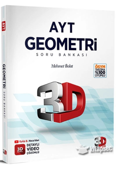 AYT 3D Geometri Tamamı Video Çözümlü Soru Bankası Fotokopi GO - Tüm Sınavlarda Daha İleriye