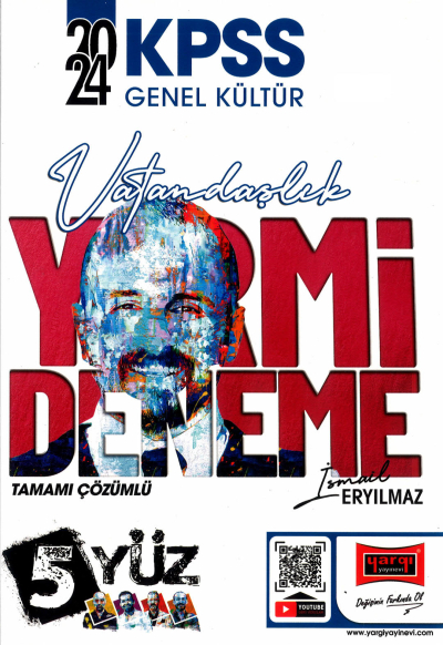 KPSS 5Yüz Ekibi Vatandaşlık Tamamı Çözümlü 20 Deneme Yargı Yayınevi Fotokopi GO - Tüm Sınavlarda Daha İleriye